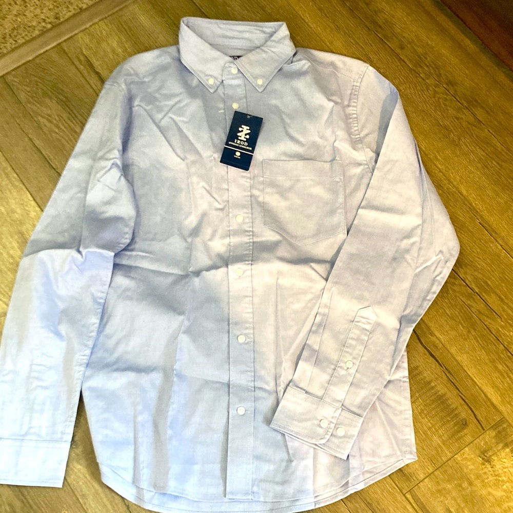 Izod Light Blue Button-Down Oxford Shirt